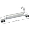 Sportauspuff Smart Fortwo homologiert - Ragazzon 58.0720.25