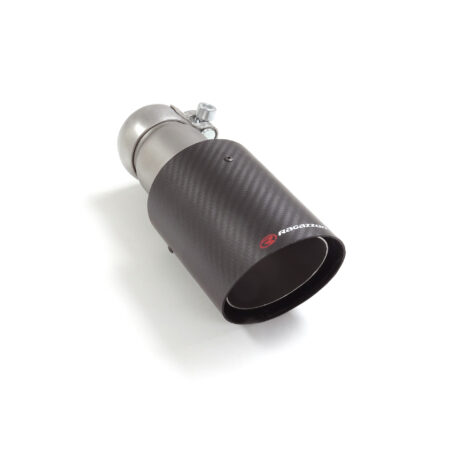 Terminale inox rotondo 90 mm universale Carbon Shot - Ragazzon 59.0008.73