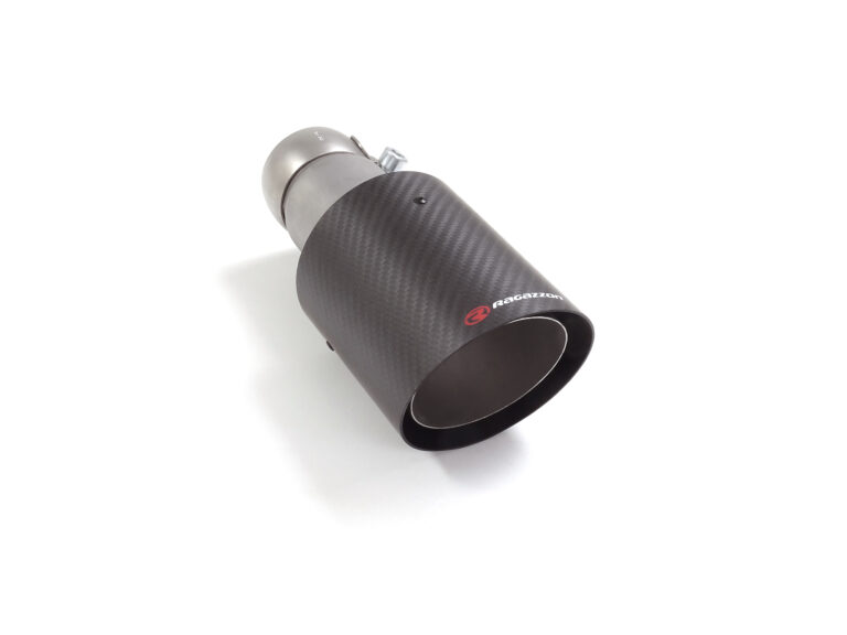 Terminale inox rotondo 100 mm universale Carbon Shot - Ragazzon 59.0008.74