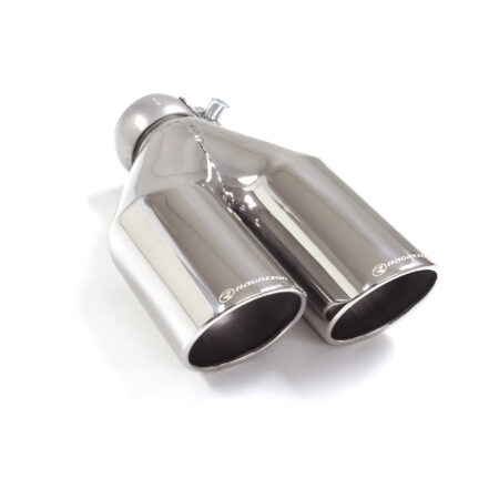 Terminale sinistro inox rotondo 2 sfalsati universale Sport Line - Ragazzon 59.0015.57