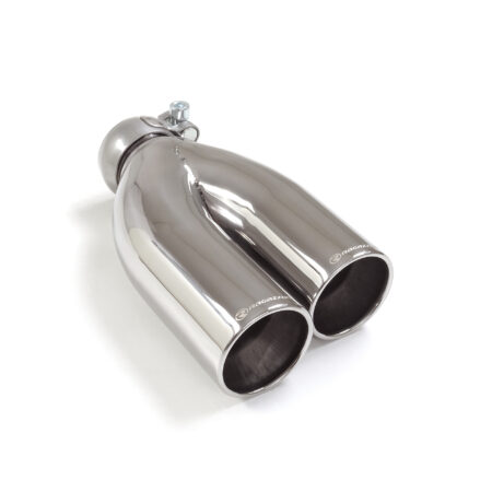 Terminale destro inox rotondo 2 sfalsati universale - Ragazzon 59.0016.25