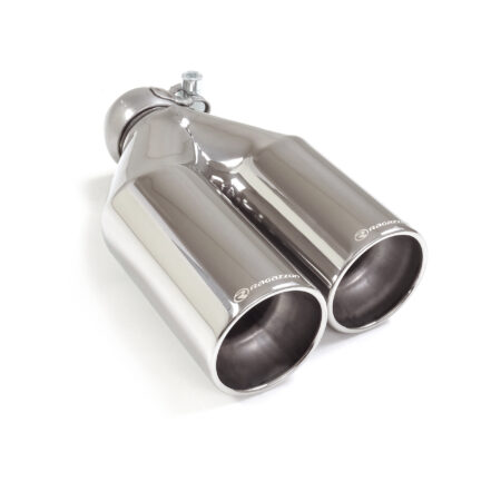 Terminale destro inox rotondo 2 sfalsati universale - Ragazzon 59.0016.26