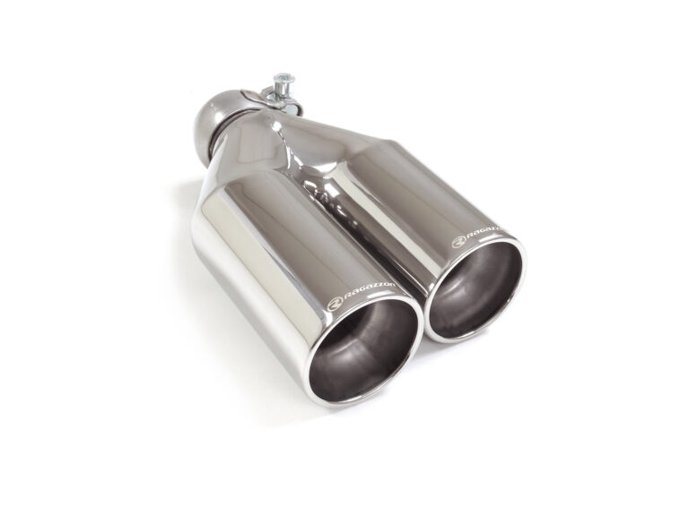 Terminale destro inox rotondo 2 sfalsati universale - Ragazzon 59.0016.26