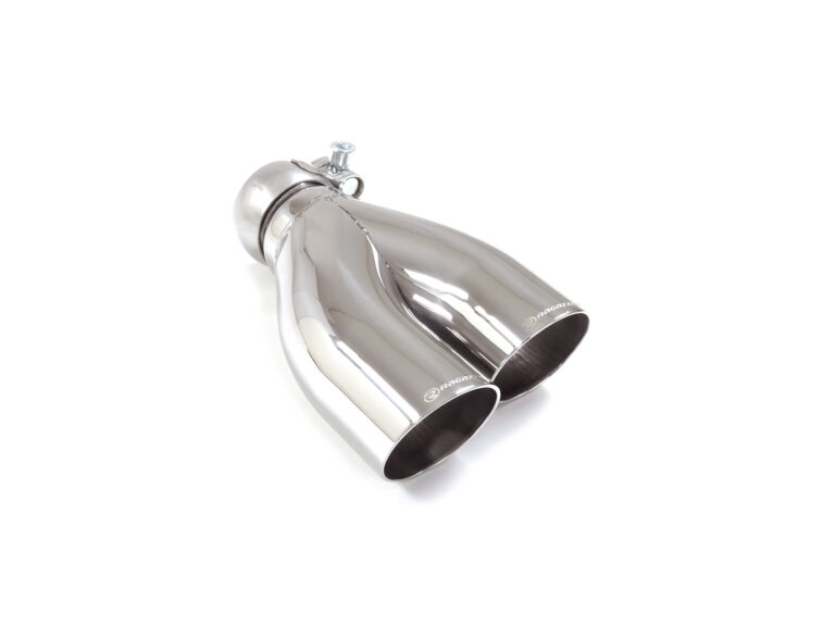 Terminale destro inox rotondo 2 sfalsati universale Sport Line - Ragazzon 59.0016.56