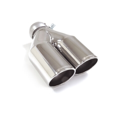 Terminale destro inox rotondo 2 sfalsati universale Sport Line - Ragazzon 59.0016.57