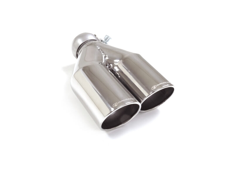 Terminale destro inox rotondo 2 sfalsati universale Sport Line - Ragazzon 59.0016.57