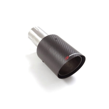 Terminale inox rotondo 90 mm universale Carbon Shot - Ragazzon 59.0018.73