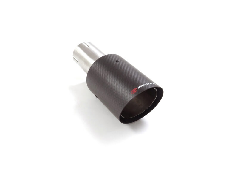 Terminale inox rotondo 90 mm universale Carbon Shot - Ragazzon 59.0018.73