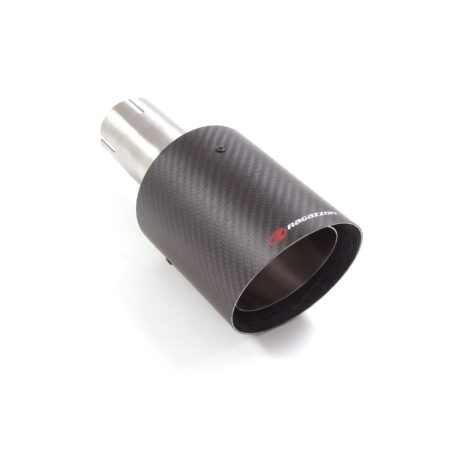 Terminale inox rotondo 100 mm universale Carbon Shot - Ragazzon 59.0018.74