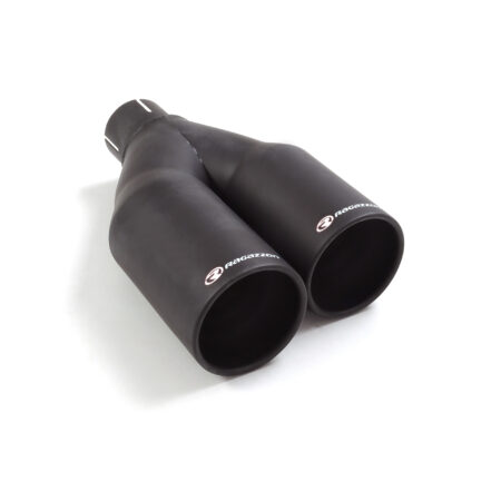 Terminale destro inox rotondo 2 sfalsati universale Sport Line Black - Ragazzon 99.0016.26