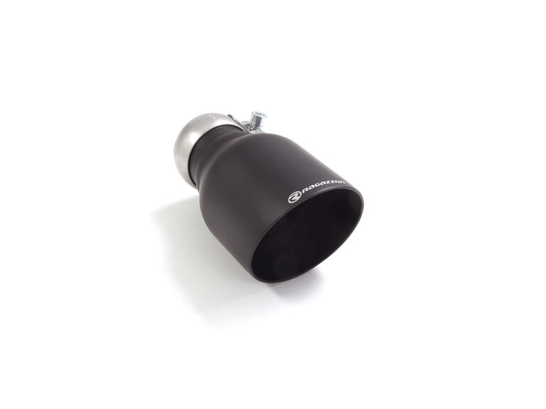 Terminale inox rotondo 108 mm Black universale - Ragazzon 99.6260
