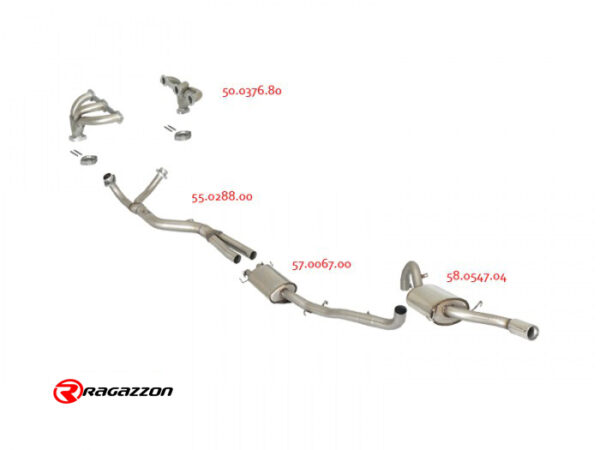 Scarico posteriore Alfa Romeo 75 omologato – Ragazzon 58.0547.04 – foto 5