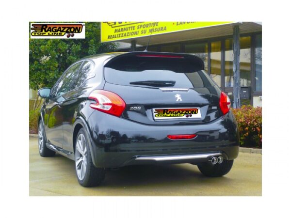 Scarico posteriore Peugeot 208 Mk1 omologato Sport Line – Ragazzon 50.0453.56 – foto 2