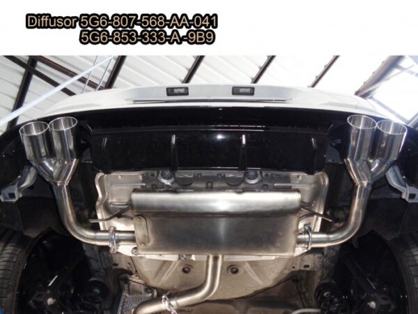 Scarico posteriore Volkswagen Golf Mk7.5 AU omologato – Ragazzon 50.0873.35 – foto 3