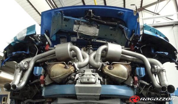 Tubi sostituzione filtri OPF/GPF destro e sinistro con trattamento di ceramicatura Audi R8 4S Gruppo N – Ragazzon 50.1076.80