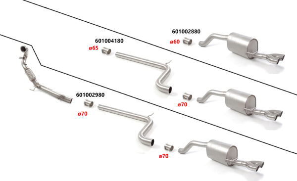 Catalizzatore sportivo Audi A1 GB Gruppo N – Ragazzon 54.0412.00 – foto 4
