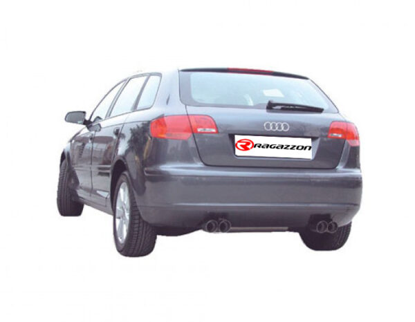 Scarico posteriore Audi A3 8P omologato – Ragazzon 50.0155.05 – foto 2