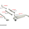 Tubo centrale scarico Subaru BRZ Mk1 – Ragazzon 50.0419.80 – foto 2