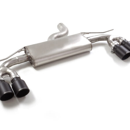 Posteriore inox sdoppiato con terminali rotondi 4 / 102 mm Sport Line Black Linea maggiorata diametro 76 mm per Audi A3 (typ 8Y - Ragazzon 50.1258.64B