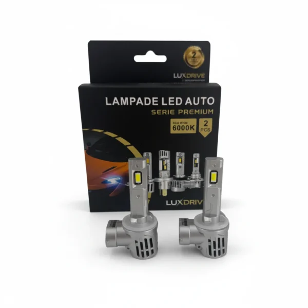 Kit Lampade LED H27W/1 LUXDRIVE 6000K Luce Bianca 60W 4000 Lumen – foto 2