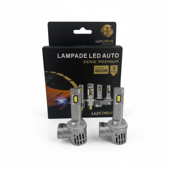 Kit Lampade LED H27W/1 LUXDRIVE 6000K Luce Bianca 60W 4000 Lumen – foto 3