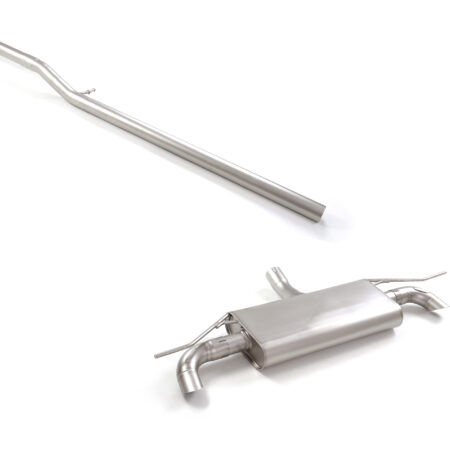Tubo centrale Gr.N senza silenziatore inox + Posteriore inox sdoppiato Linea maggiorata diametro 60 mm per Cupra Formentor/Leon - Ragazzon 50.1269.40