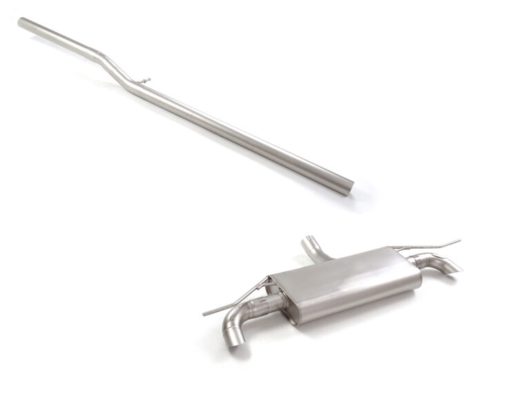 Tubo centrale Gr.N senza silenziatore inox + Posteriore inox sdoppiato Linea maggiorata diametro 60 mm per Cupra Formentor/Leon - Ragazzon 50.1269.40
