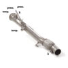 Tubo sostituzione catalizzatore e filtro antiparticolato Gr. N inox Richiede rimappatura della centralina per Bmw Serie1