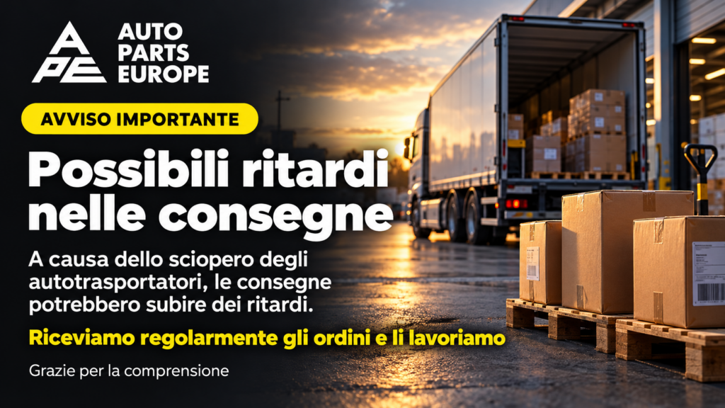 Ritardi nella consegna causa sciopero autotrasportatori