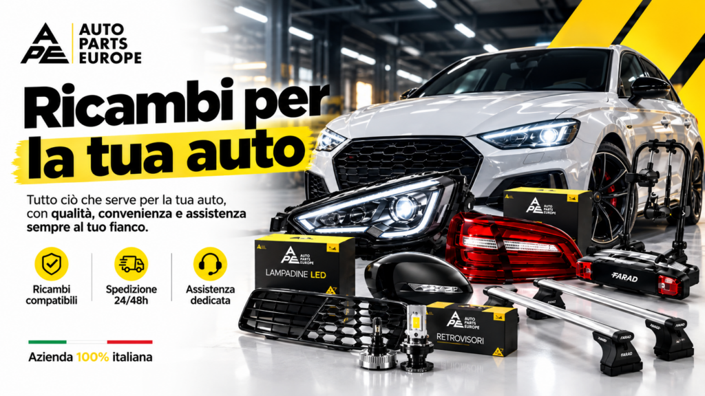 Auto Parts Europe: ricambi auto online con compatibilità verificata e spedizione in 24/48 ore