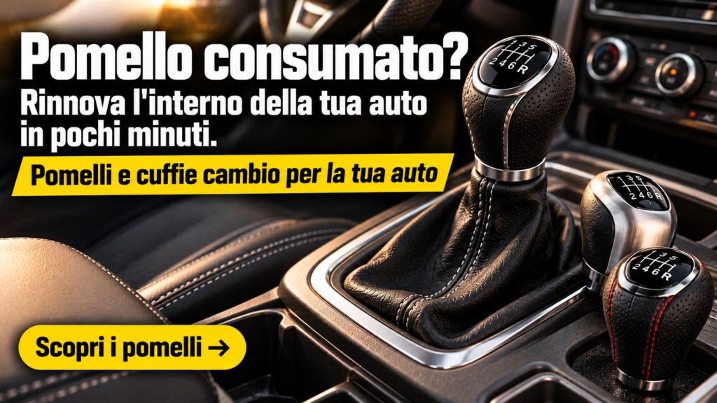 Pomelli e cuffie del cambio nuovi in pelle e alluminio per la tua auto su Auto Parts Europe
