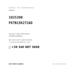 Kompatible OE-Nummern Rückleuchten Rechts Ford Edge 2016+ – Version 2 (1925390, FK7B15K272AD). Kundenservice WhatsApp +39 340 887 3668