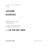 Kompatible OE-Nummern Rückleuchten Rechts Opel Meriva (1222606, 93295363). Kundenservice WhatsApp +39 340 887 3668