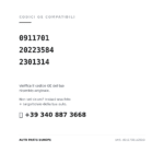 Kompatible OE-Nummern Rückleuchten Rechts Universal Lastkraftwagen Lange Befestigung LED 24V (0911701, 20223584, 2301314). Kundenservice WhatsApp +39 340 887 3668