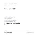 Kompatible OE-Nummern Rückleuchten Links BMW X3 F25 2010+ – Innenbereich (63217217309). Kundenservice WhatsApp +39 340 887 3668