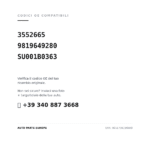 Codici OE compatibili Fanale Posteriore Sinistro Citroen Berlingo 2018+ – -Opel Combo 18' -Toyota Proace City 18' -Fiat Doblo C/Portellone (3552665, 9819649280, SU001B0363). Assistenza WhatsApp +39 340 887 3668