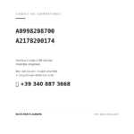 Kompatible OE-Nummern Rückleuchten Links Mercedes C-Klasse W206 2021+ (A0998208700, A2178200174). Kundenservice WhatsApp +39 340 887 3668
