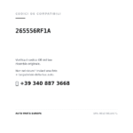 Kompatible OE-Nummern Rückleuchten Links Nissan X-Trail 2022+ – LED-Innenleuchte (265556RF1A). Kundenservice WhatsApp +39 340 887 3668