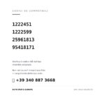Kompatible OE-Nummern Rückleuchten Links Opel Mokka 2012+ (1222451, 1222599, 25961813, 95418171). Kundenservice WhatsApp +39 340 887 3668
