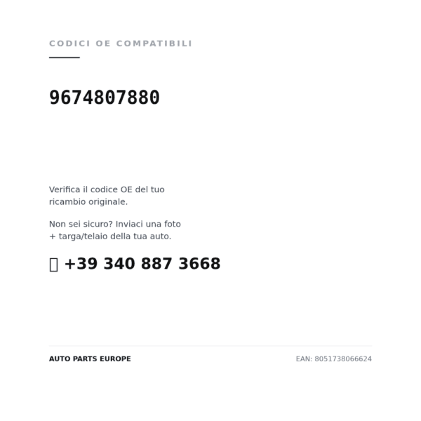 Kompatible OE-Nummern Rückleuchten Links Peugeot 301 2012-2016 (9674807880). Kundenservice WhatsApp +39 340 887 3668