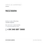 Kompatible OE-Nummern Seitenlicht Daewoo Matiz 1998-2000 – Version 3 (96323669A). Kundenservice WhatsApp +39 340 887 3668
