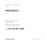 Kompatible OE-Nummern Rückleuchten Links Mercedes Klasse V 1995+ – / Sprinter 95 Weiß (A9018200121). Kundenservice WhatsApp +39 340 887 3668