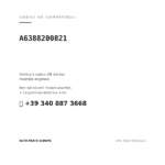 Kompatible OE-Nummern Fanalino Sinistro Mercedes Vito 1998+ – - Classe V Viano W414 96 Bianco (A6388200821). Kundenservice WhatsApp +39 340 887 3668
