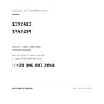 Kompatible OE-Nummern Rückleuchten Links Volvo – 740/760 Or/Weiß (1392413, 1392415). Kundenservice WhatsApp +39 340 887 3668