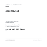 Kompatible OE-Nummern Scheinwerfer Rechts Mercedes Sprinter 2002-2005 – Ohne Nebelscheinwerfer (A9018202561). Kundenservice WhatsApp +39 340 887 3668