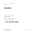 Codici OE compatibili Faro Anteriore Destro Mistubishi Asx 2019+ (8301D482). Assistenza WhatsApp +39 340 887 3668
