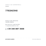 Kompatible OE-Nummern Scheinwerfer Rechts Renault 2019-2020 – 88 (7701042948). Kundenservice WhatsApp +39 340 887 3668