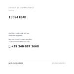 Codici OE compatibili Faro Anteriore Destro Volkswagen Bora – SFendinebbia (1J59418AD). Assistenza WhatsApp +39 340 887 3668
