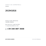 Kompatible OE-Nummern Scheinwerfer Rechts Volkswagen Caddy 2015-2019 – Version 1 (2K1941016). Kundenservice WhatsApp +39 340 887 3668