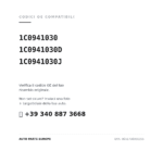 Kompatible OE-Nummern Scheinwerfer Rechts Volkswagen New Beetle – Mit Motor (1C0941030, 1C0941030D, 1C0941030J). Kundenservice WhatsApp +39 340 887 3668